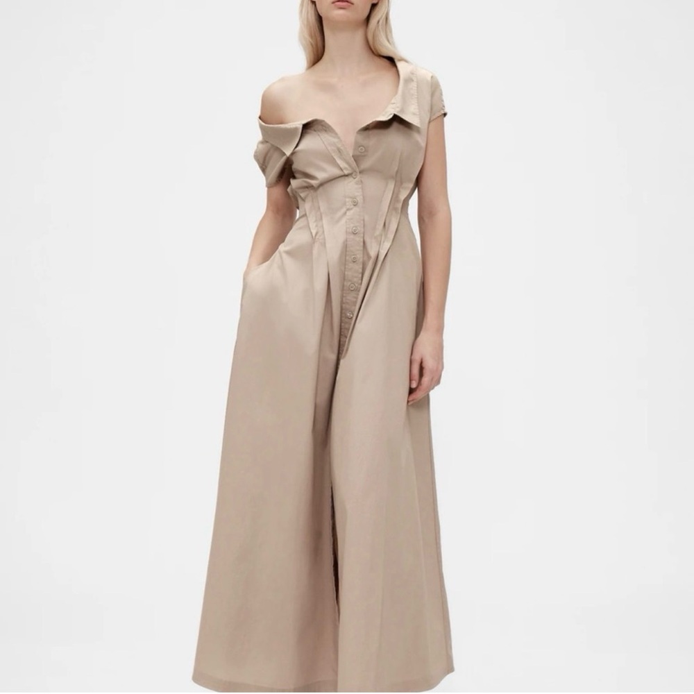 GapStudio Poplin Maxi Shirtdress Size 4